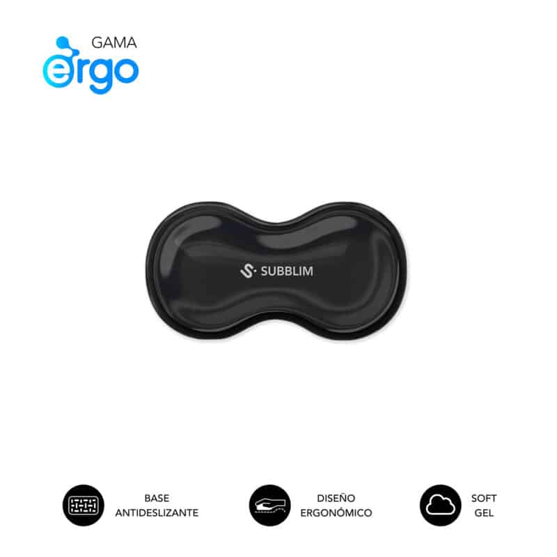 Ergo Crystal Flex Mouse Wrist Rest Black